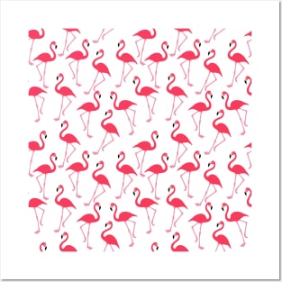 Flamingo Pattern Posters and Art